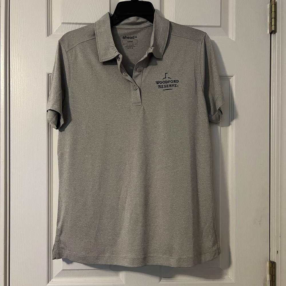 NWOT Woodford Reserve Kentucky Derby gray polo shirt